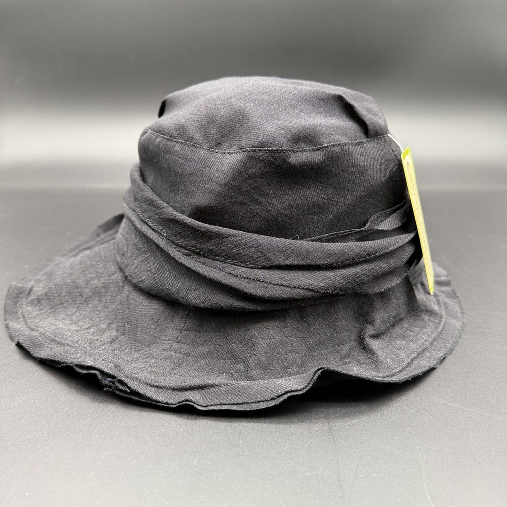 Jeanne Simmons Women's Slanted 4.5" Brim Summer Hat Charcoal OSFM New With Tags - Picture 5 of 7